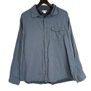 Carbon2Cobalt Mens Cotton Button Up Shirt Gray - XL